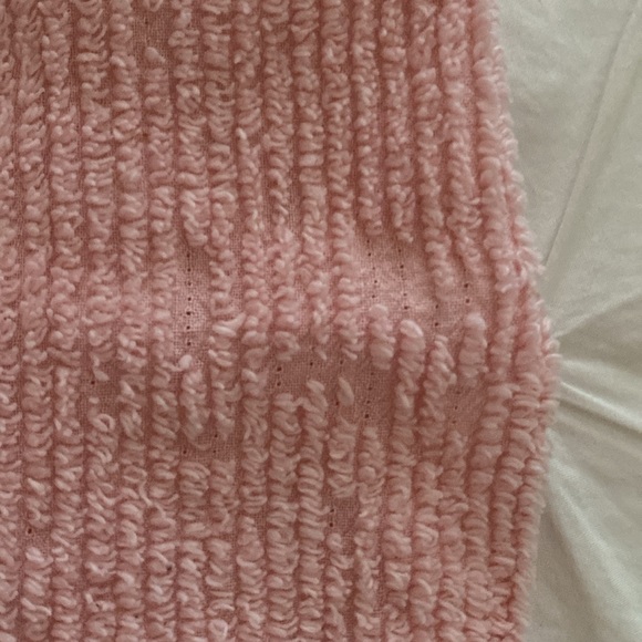 Rare vintage Stan Herman Signature II pink chenille robe with teddy bear - Picture 7 of 10